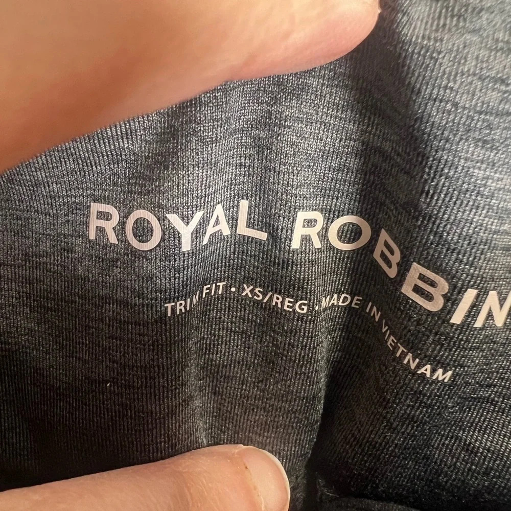 Royal Robbins XS Black Roll Up Hiking Pants Lightweight Travel Outdoor Utility - Picture 5 of 6